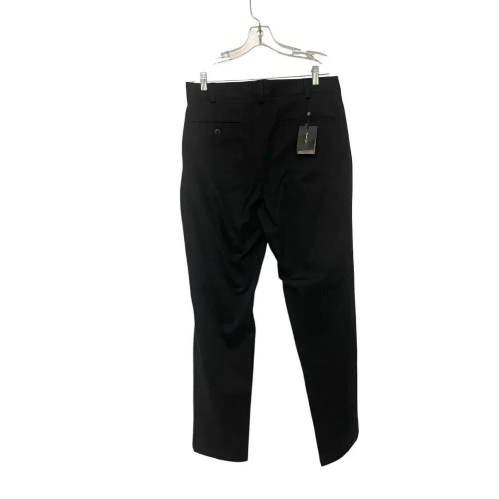 Massimo Dutti Men Dress Pants trouser EU 40 US 31 Black Relaxed Fit 0013/018 NWT